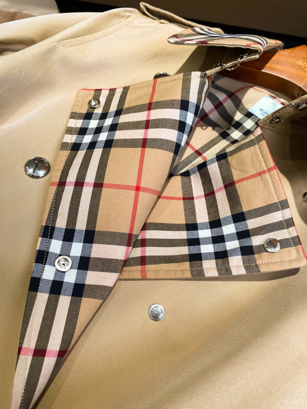 Handmade cotton trench coat
