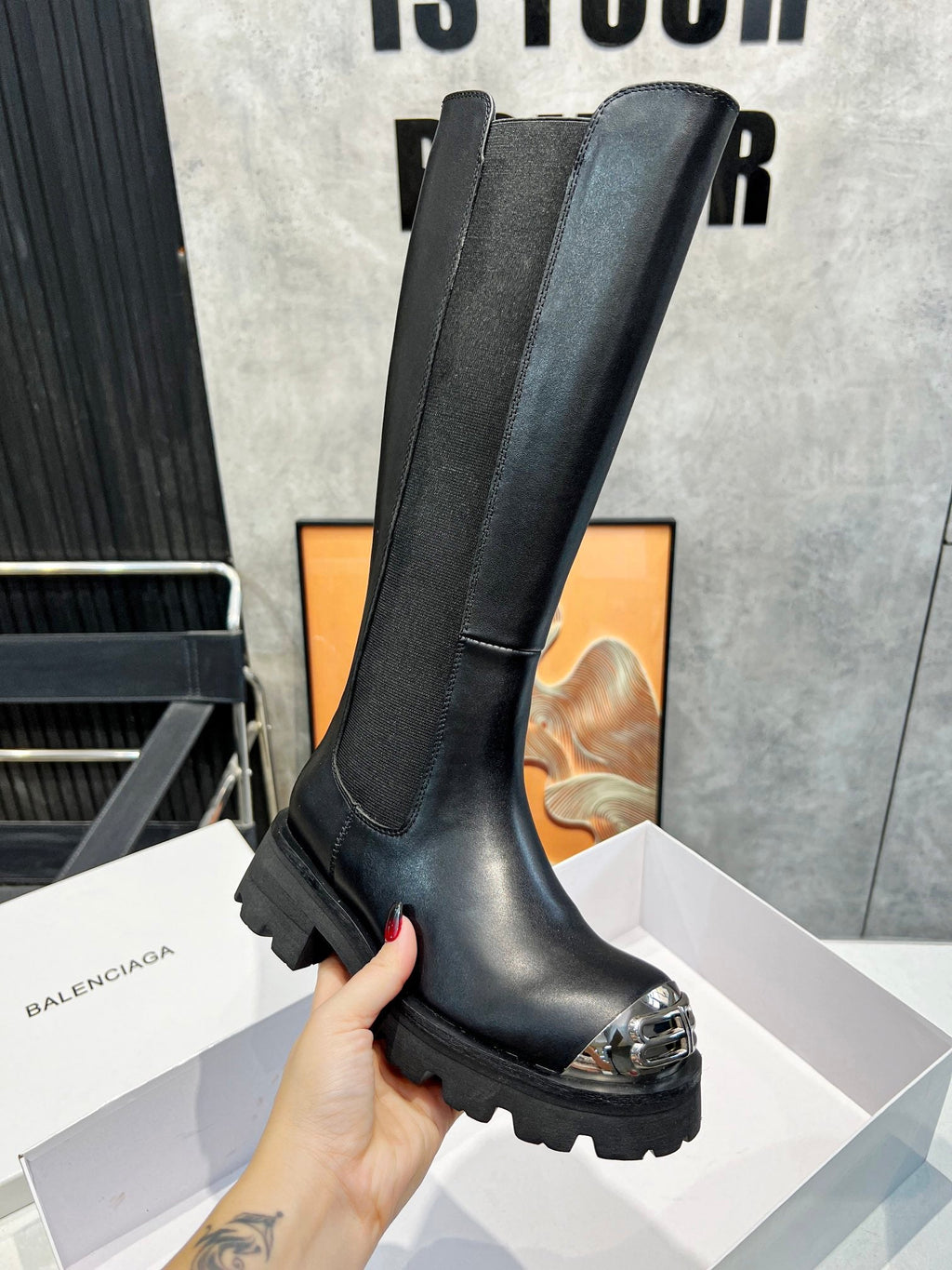 BB-Stiefeletten im Pariser Stil