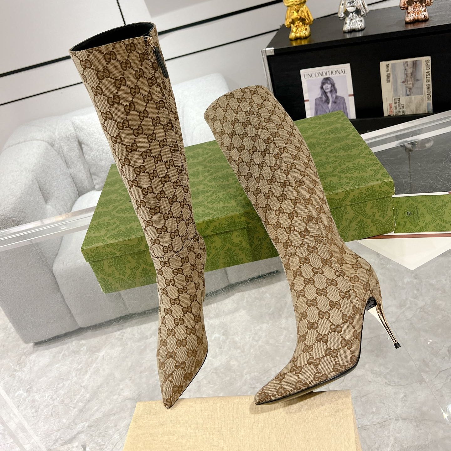 Botines de tacón alto para mujer