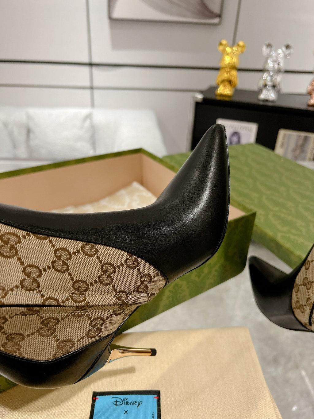 High-heeled ankle boots for women