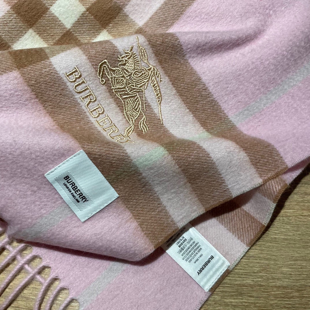 Kaschmirschal mit Hahnentrittmuster