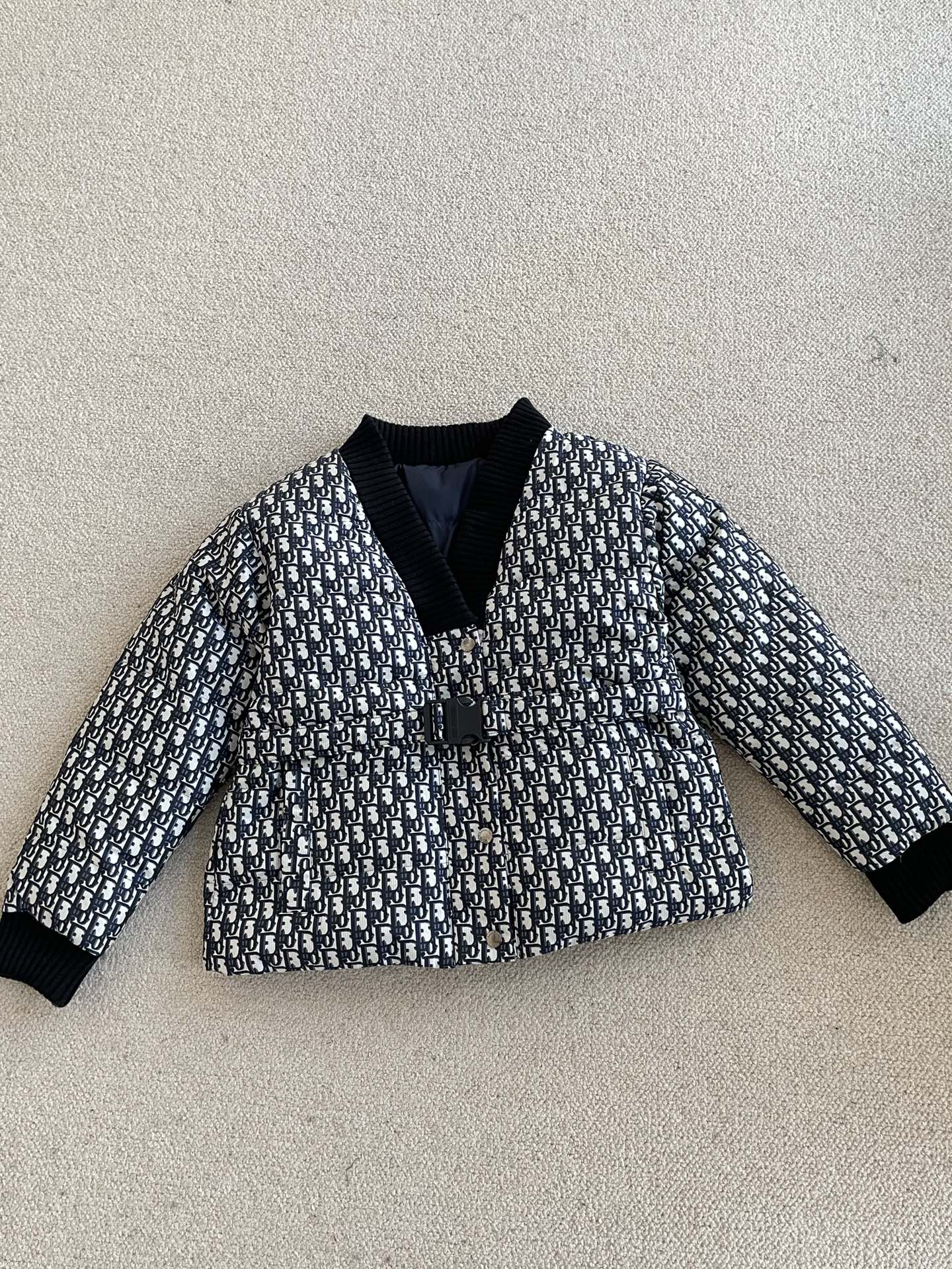Chaqueta reversible de algodón con cintura elástica