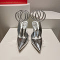 Cleo Slingback-Pumps mit Schlangenmuster
