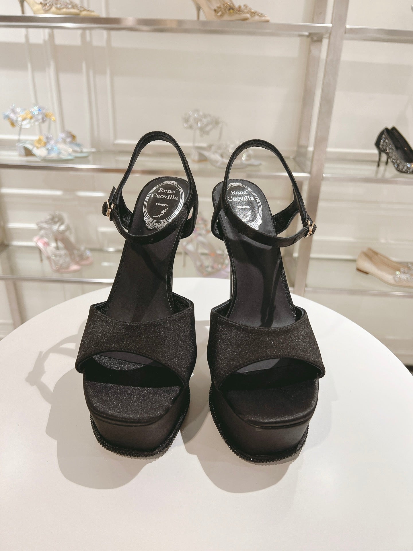 Sandalias de plataforma con tacón de aguja