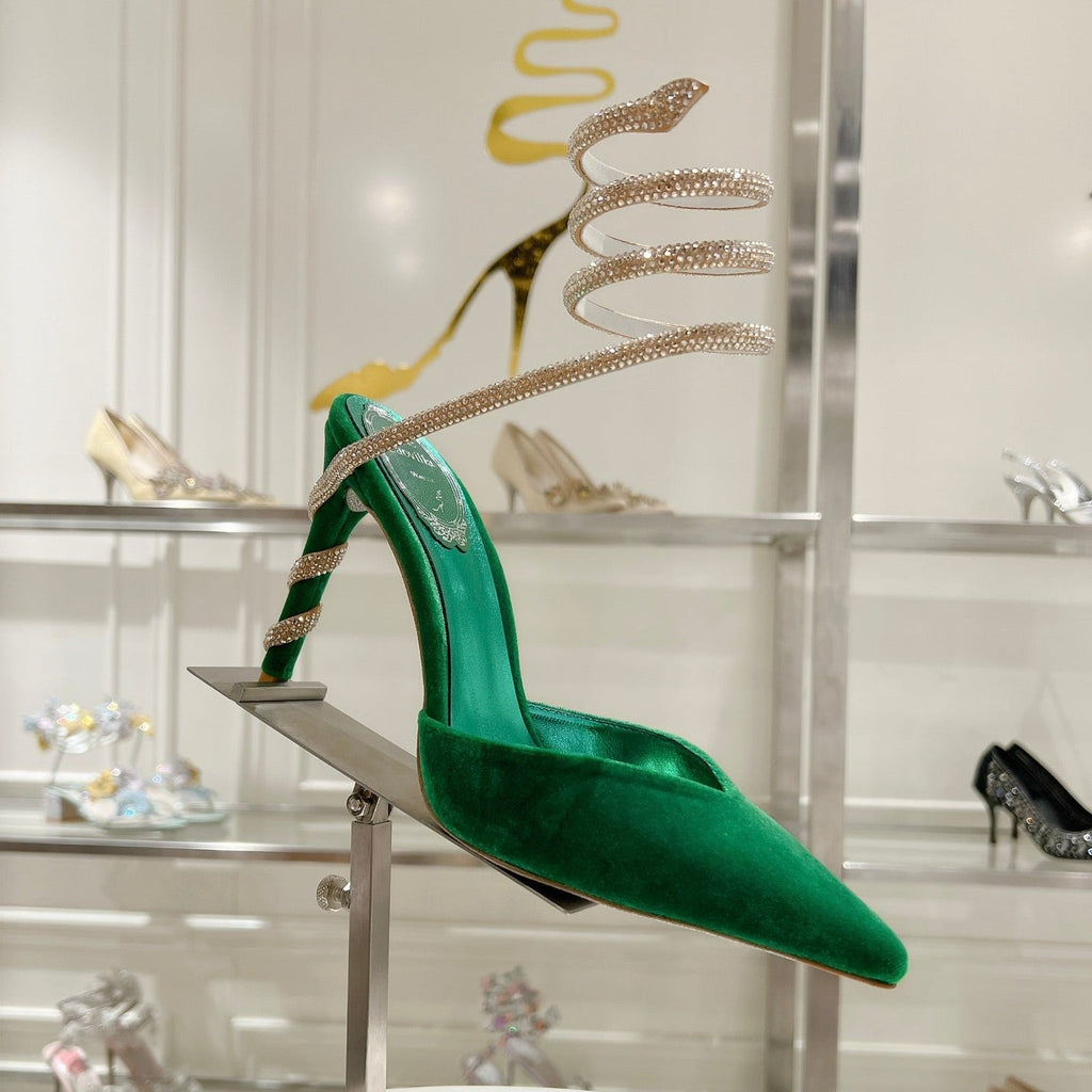 Cleo Pumps mit Schlangenmuster