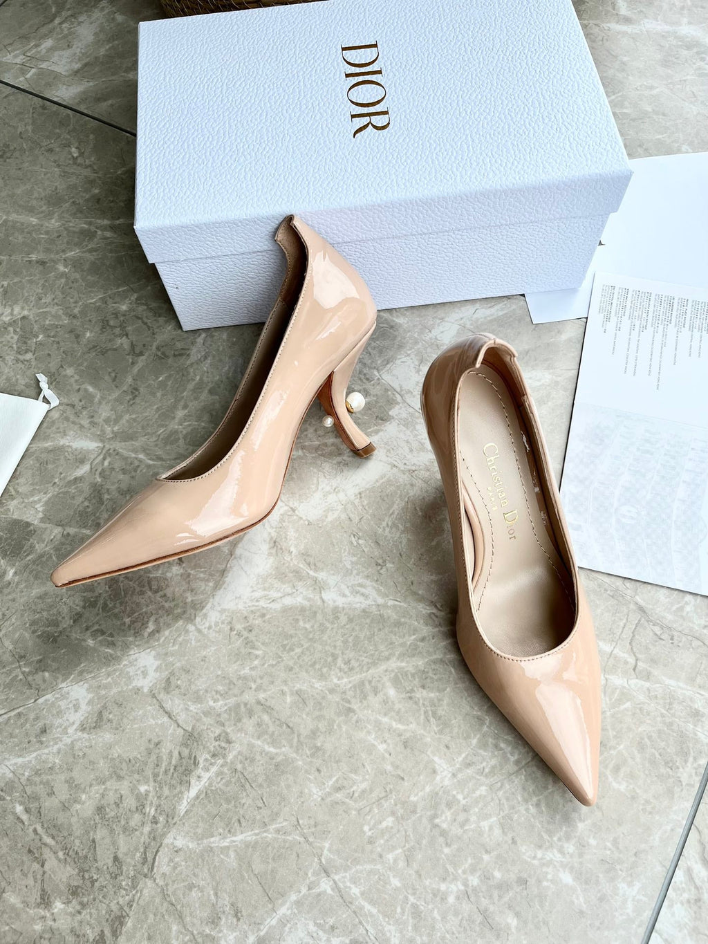 Tribal Pearl Logo Heels