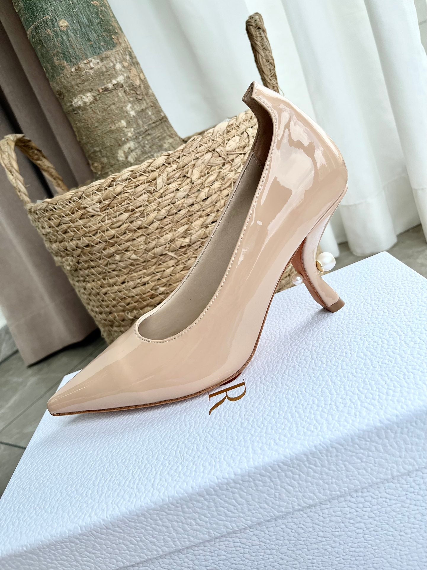 Tribal Pearl Logo Heels