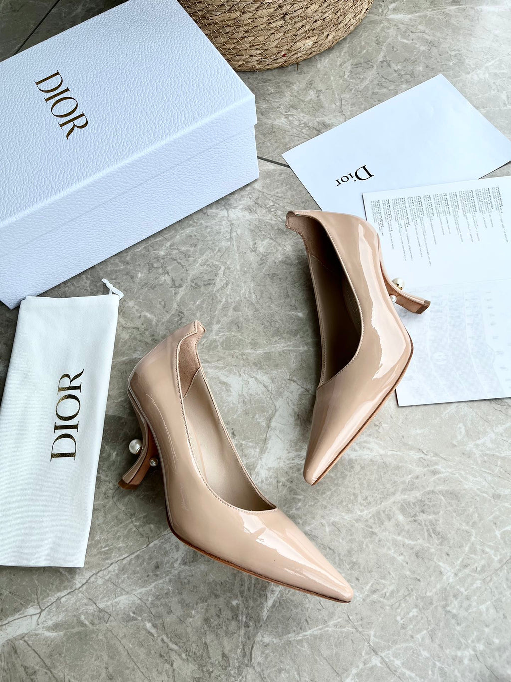 Tribal Pearl Logo Heels