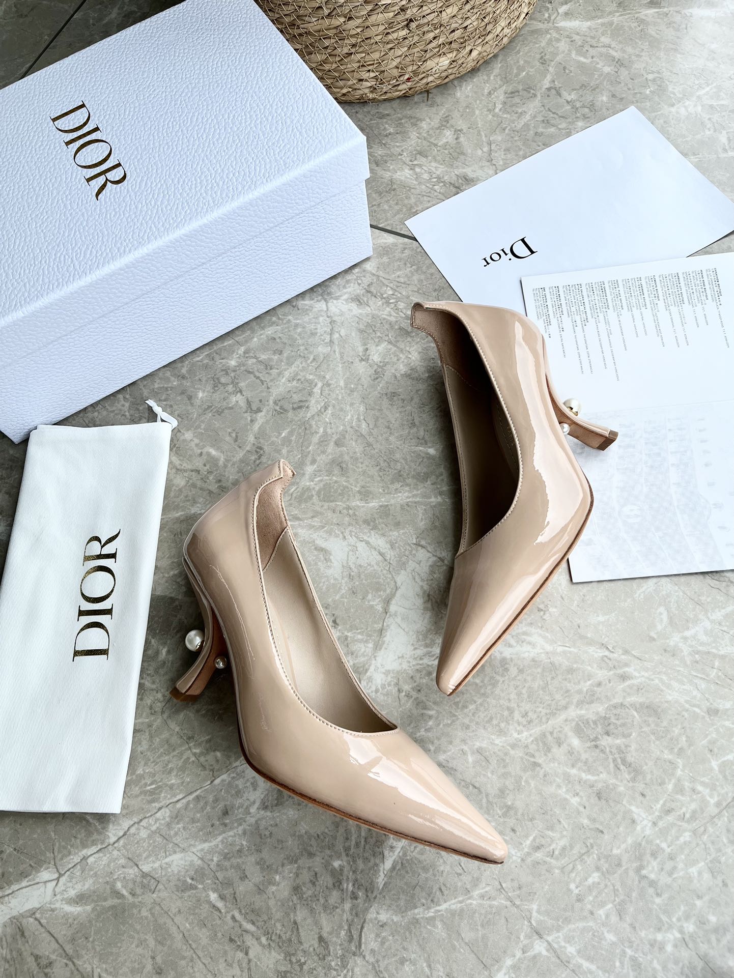 Tribal Pearl Logo Heels