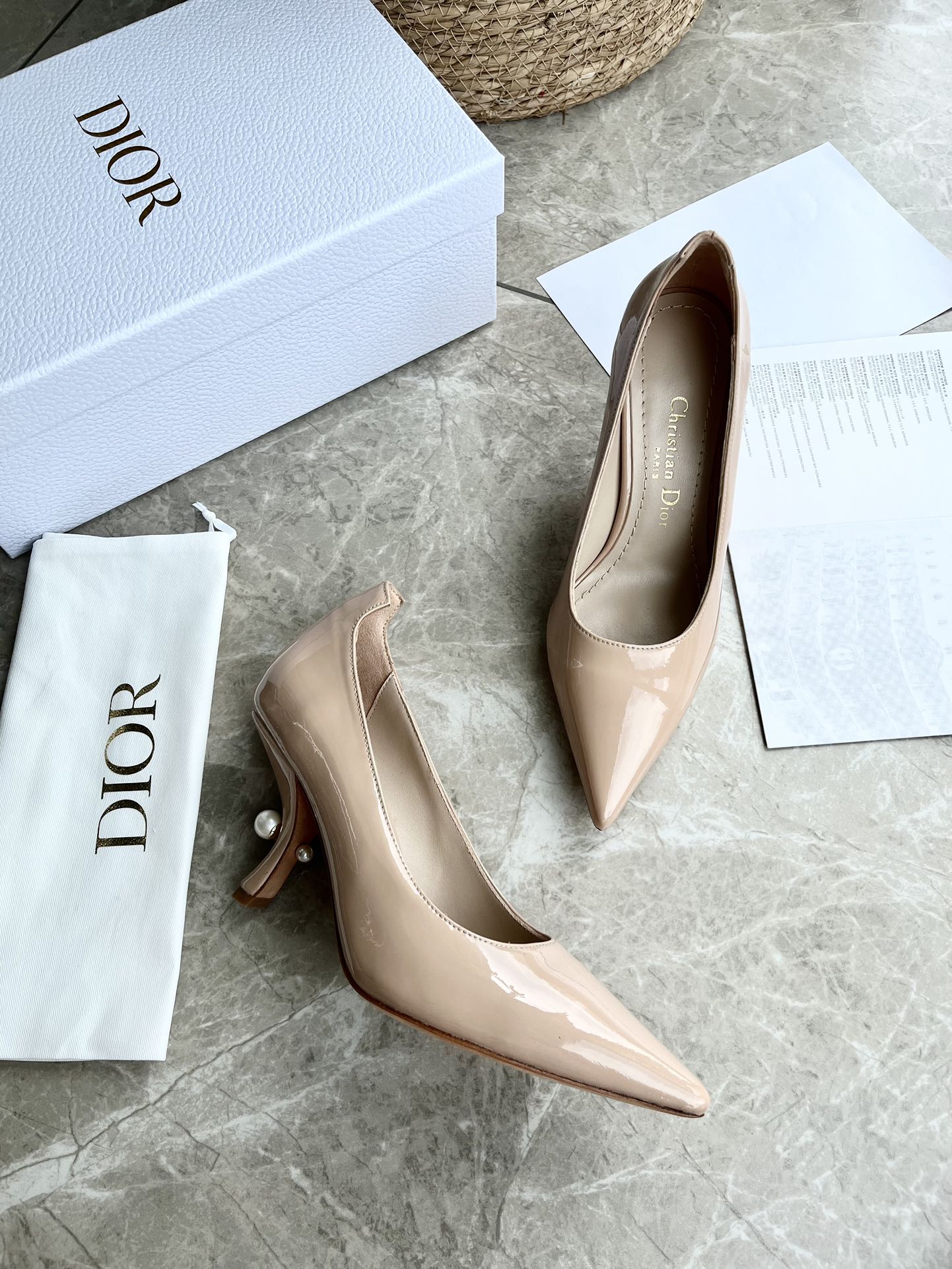 Tribal Pearl Logo Heels
