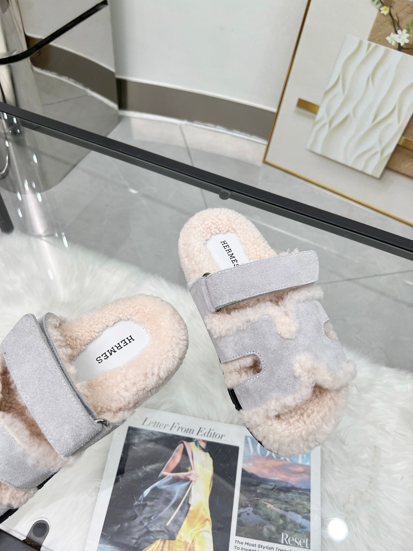 Pantuflas de lana suave