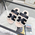 Soft wool slippers