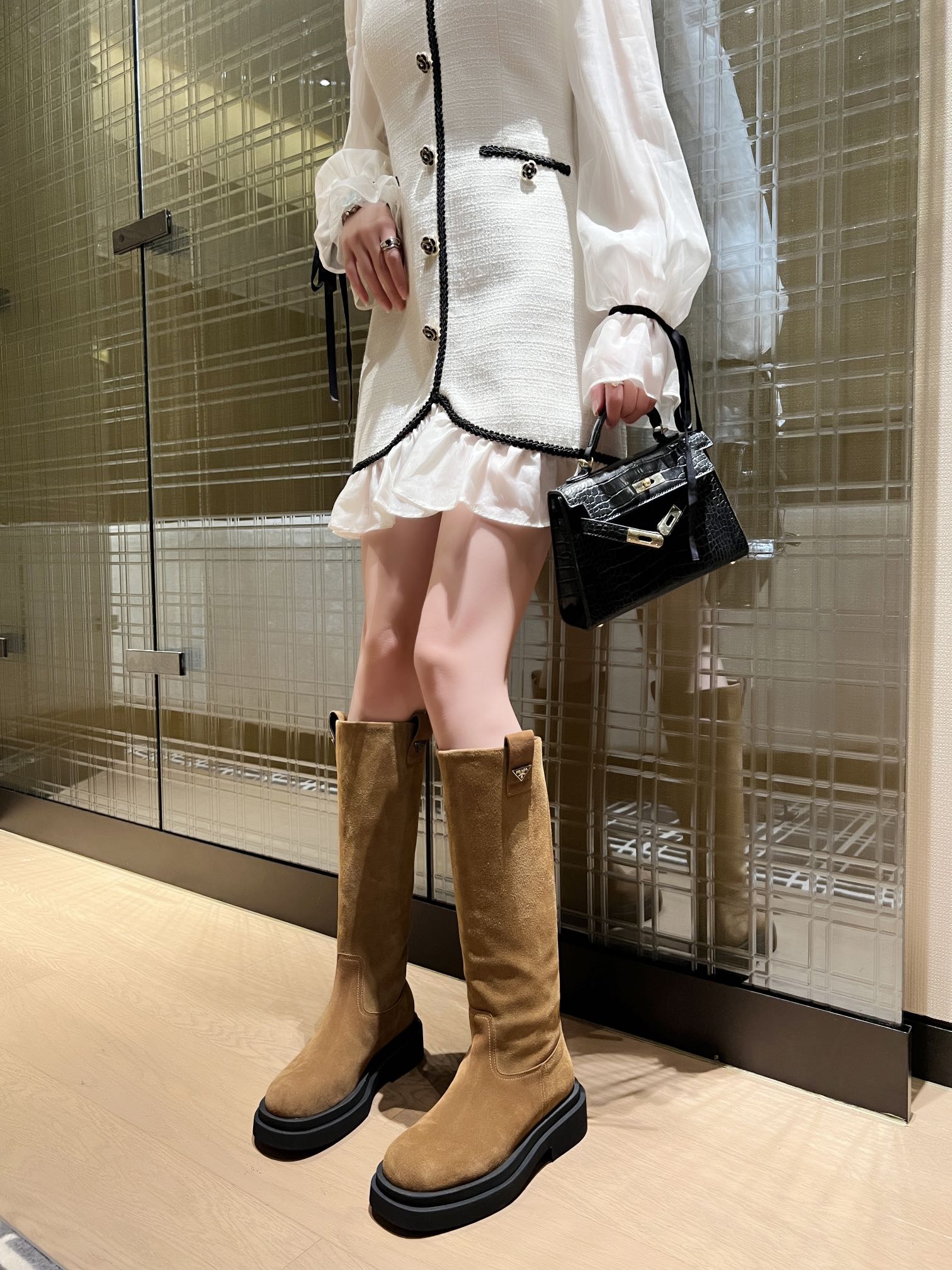 Botas sin cordones para mujer