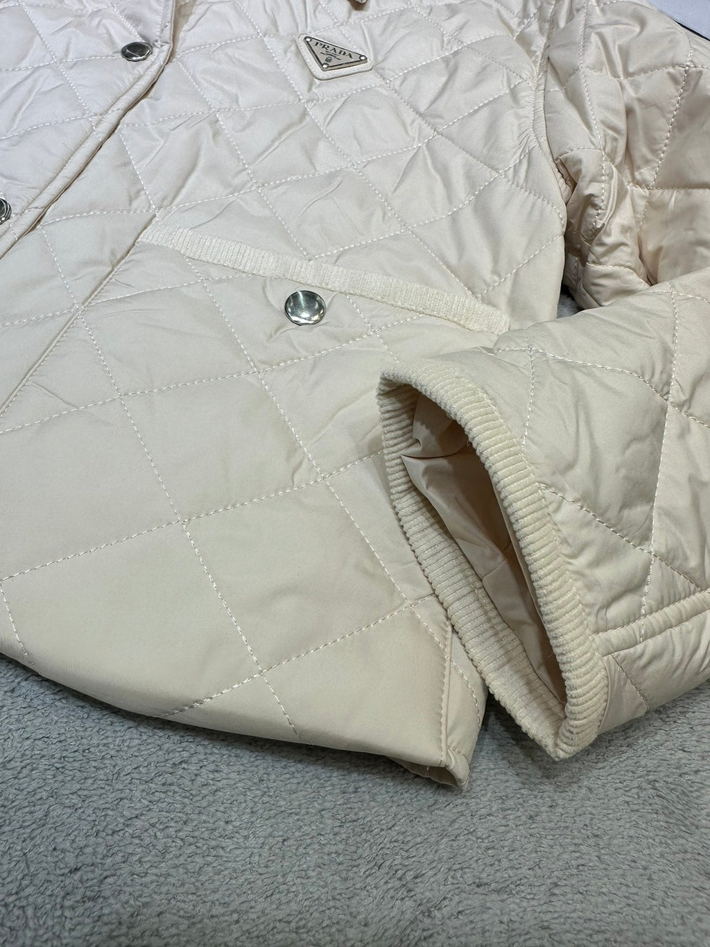 Baumwolljacke mit Samtkragen