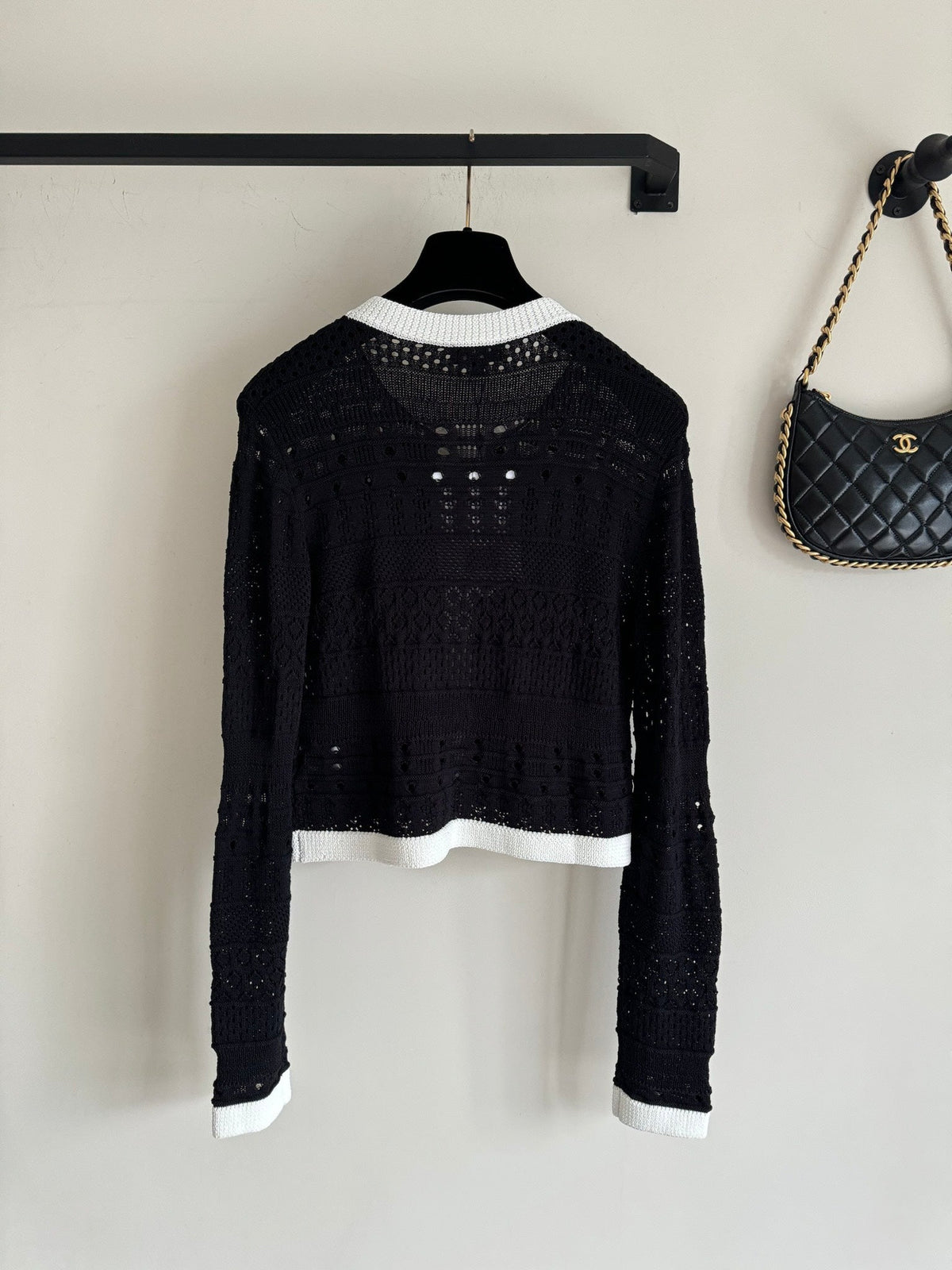 Cardigan aus Kontraststrick