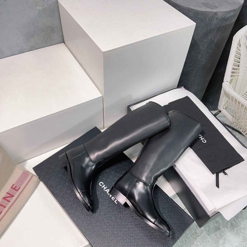 Botines de cuero sin cordones
