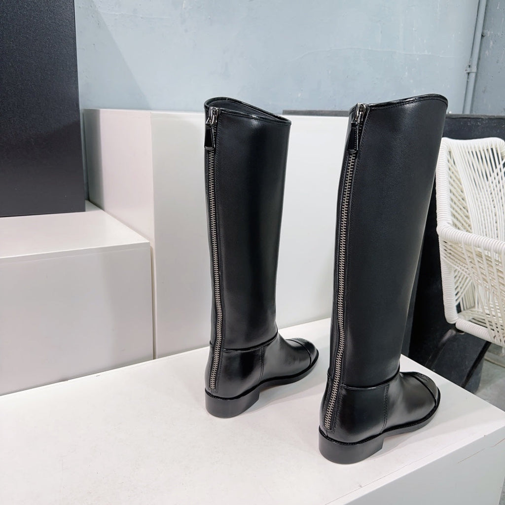 Botines de cuero sin cordones
