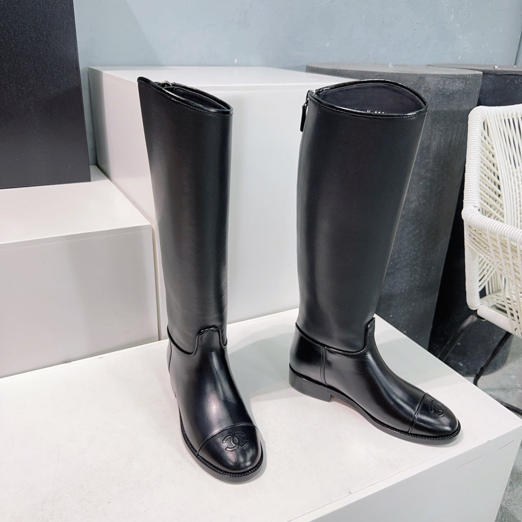 Botines de cuero sin cordones