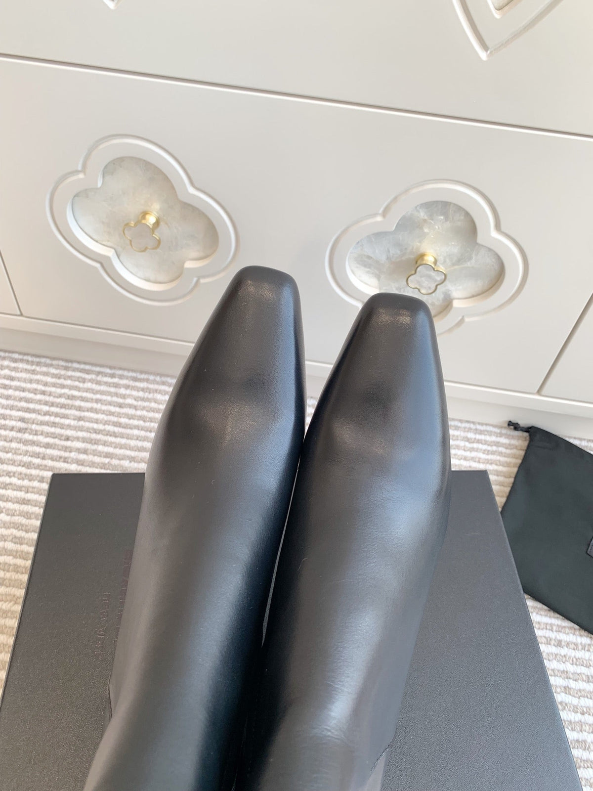 Damen-Stiefeletten mit eckiger Zehenpartie