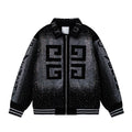 Samt-Baseballjacke für Herren