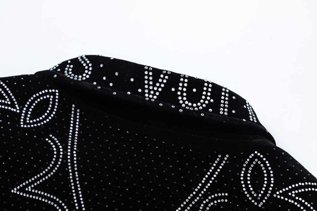 Men's velvet baseball jacket