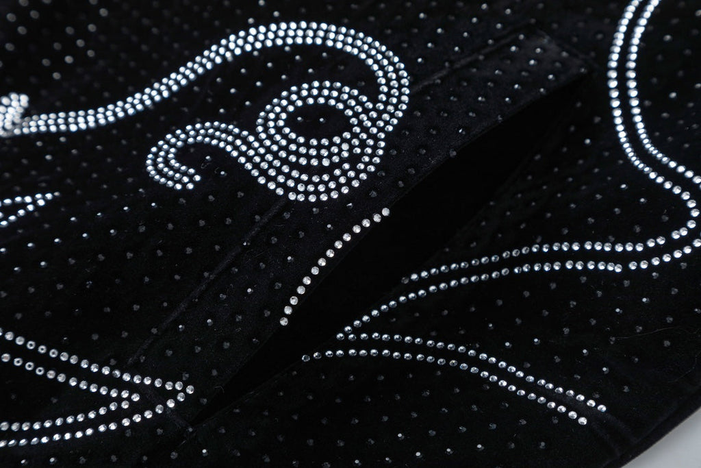 Men's velvet baseball jacket
