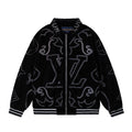 Men's velvet baseball jacket