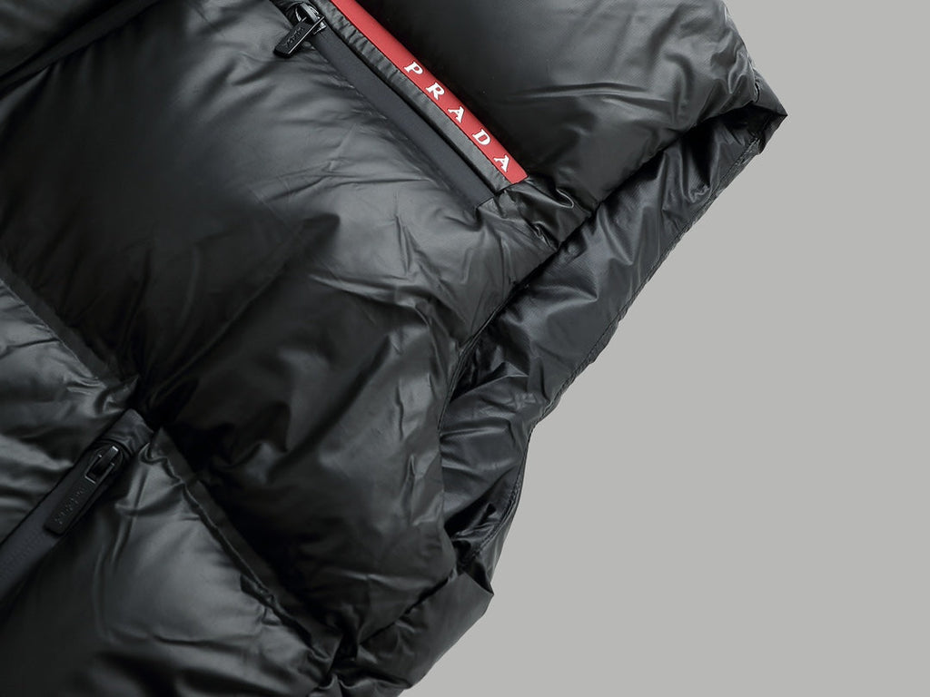 Shiny goose down vest