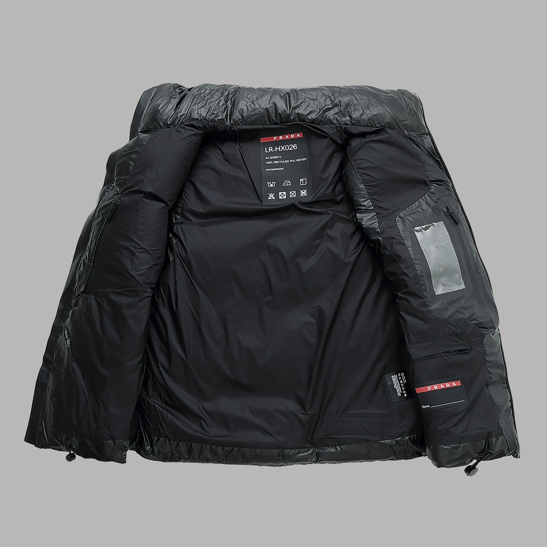 Shiny goose down vest