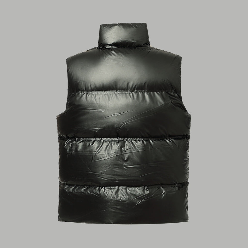 Shiny goose down vest
