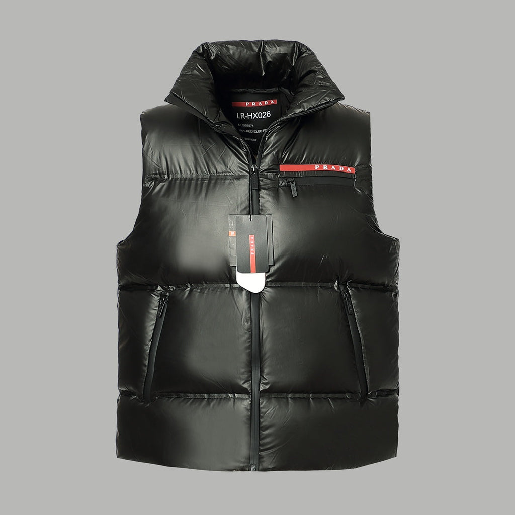 Shiny goose down vest