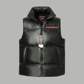 Shiny goose down vest