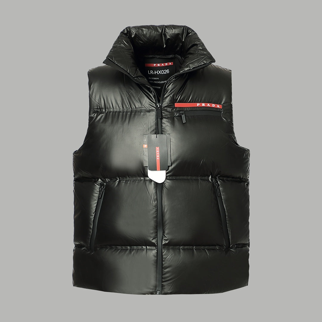 Shiny goose down vest