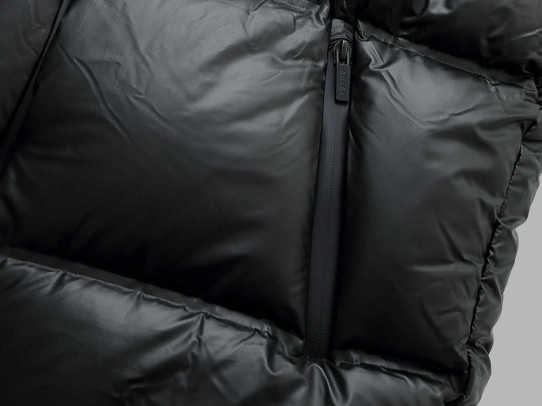Shiny goose down vest