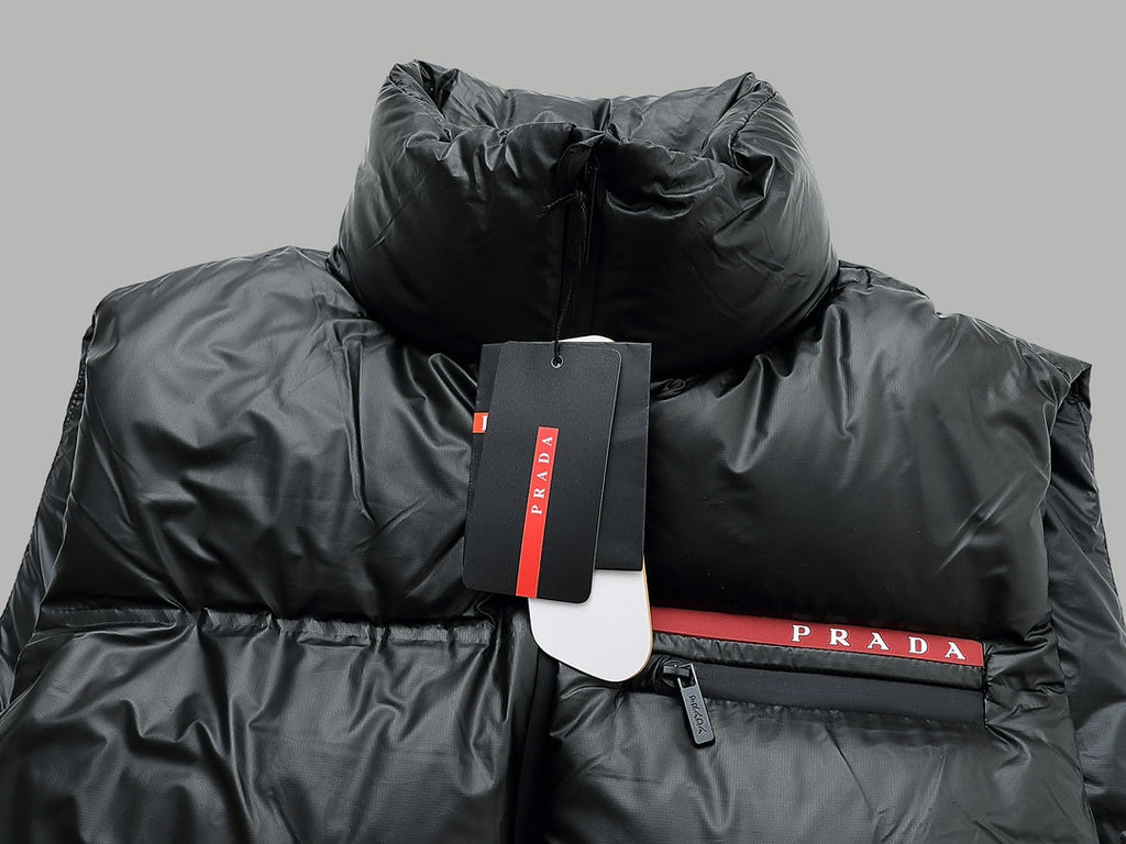 Shiny goose down vest