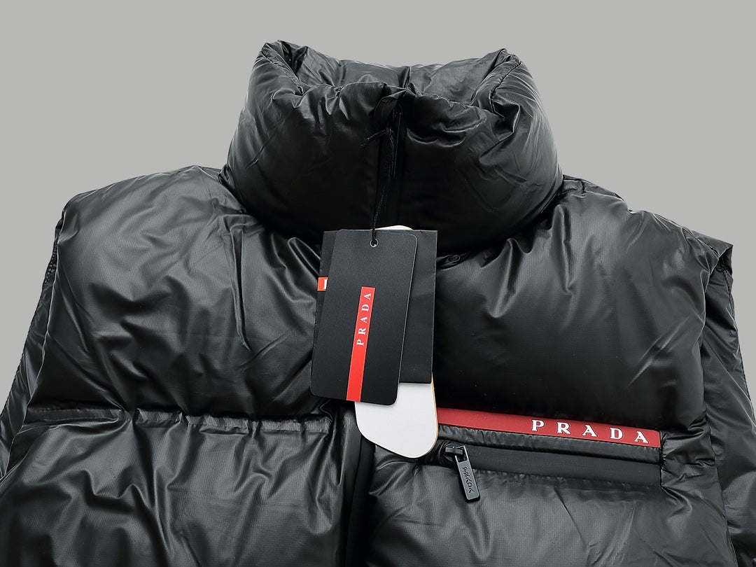 Shiny goose down vest
