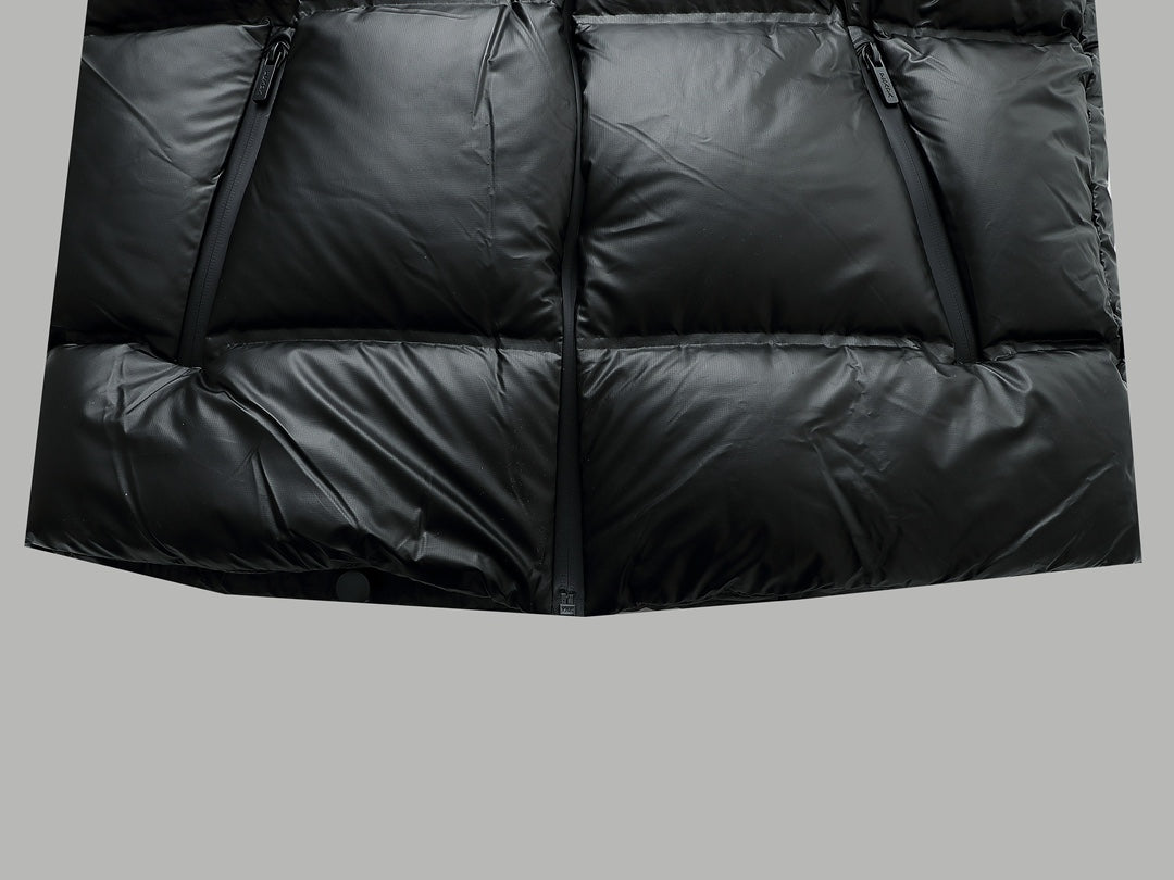 Shiny goose down vest