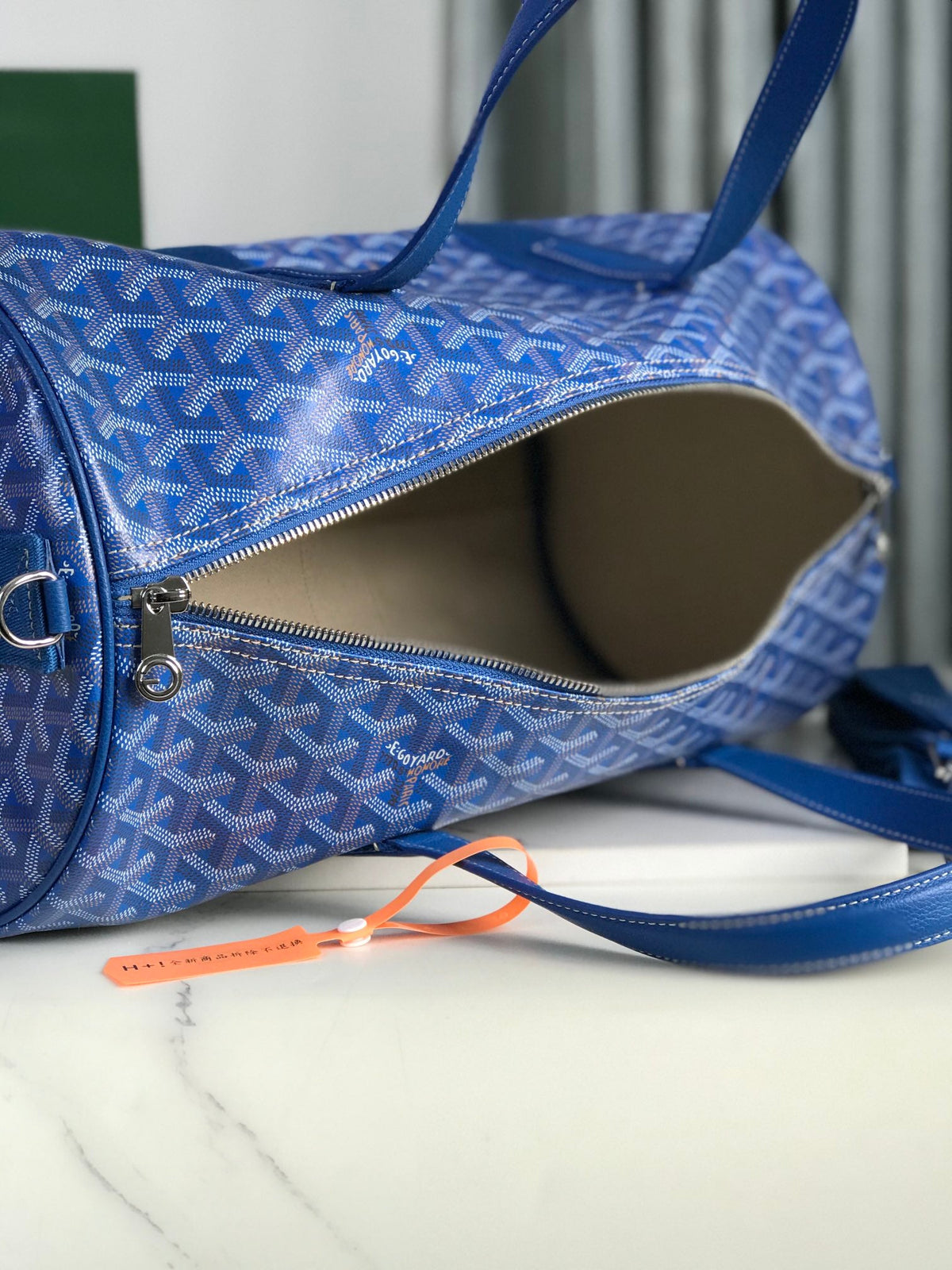 Sportreisetasche Zylinderform – Blau (40 cm)