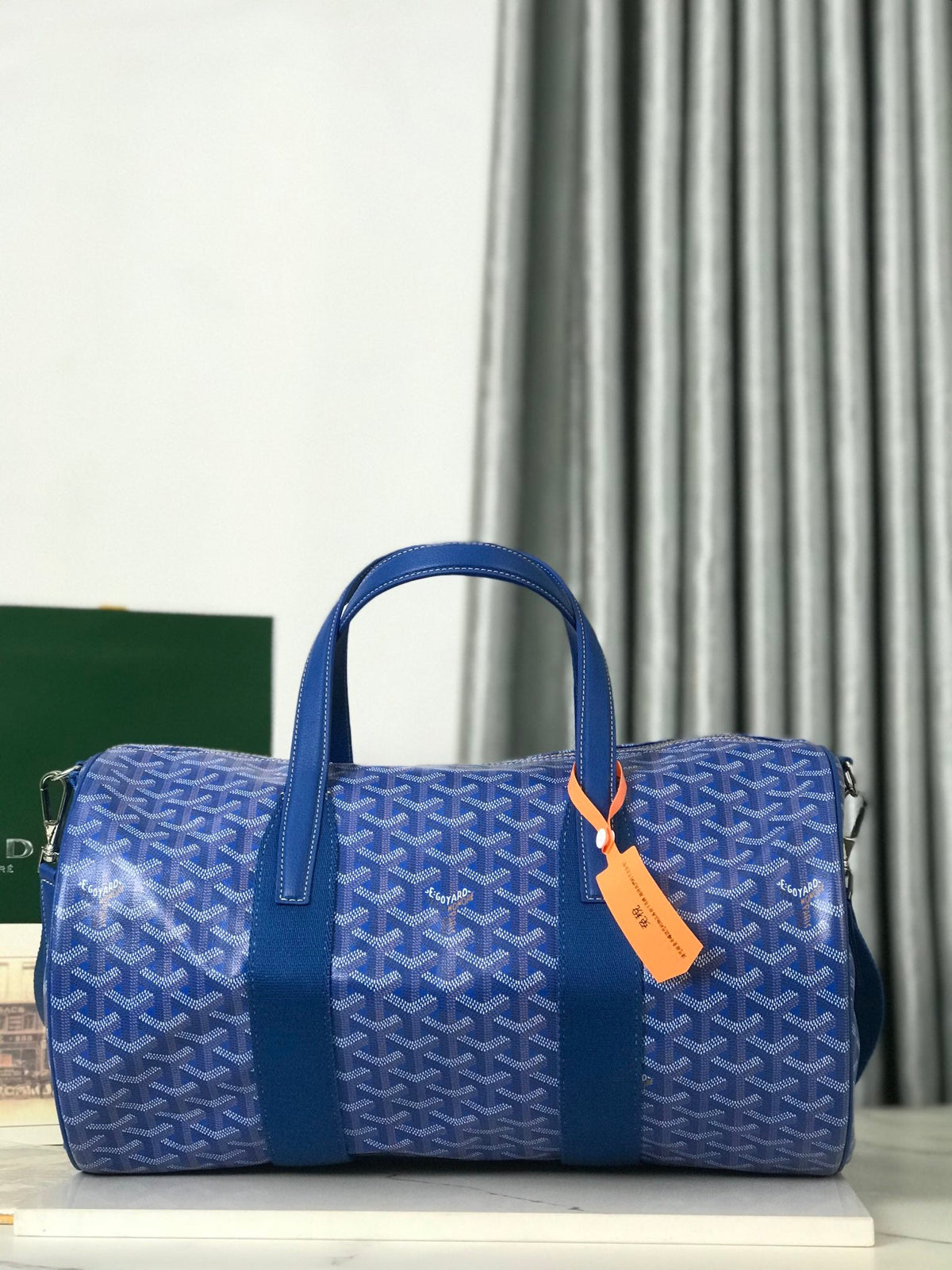 Sportreisetasche Zylinderform – Blau (40 cm)