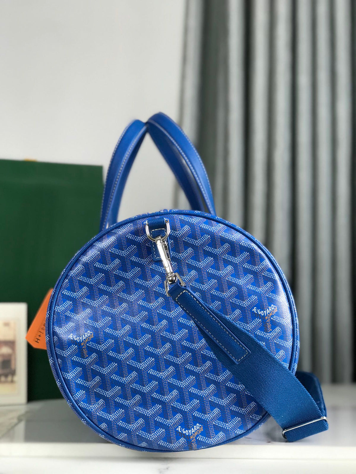 Sportreisetasche Zylinderform – Blau (40 cm)