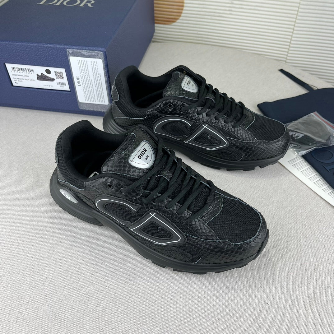 B30-inspired sneakers with snake design