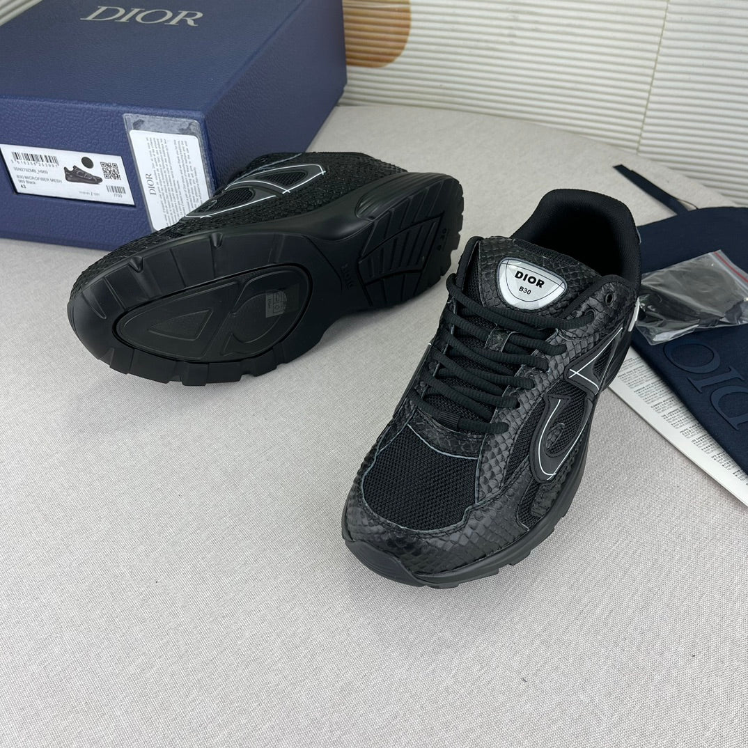 B30-inspired sneakers with snake design