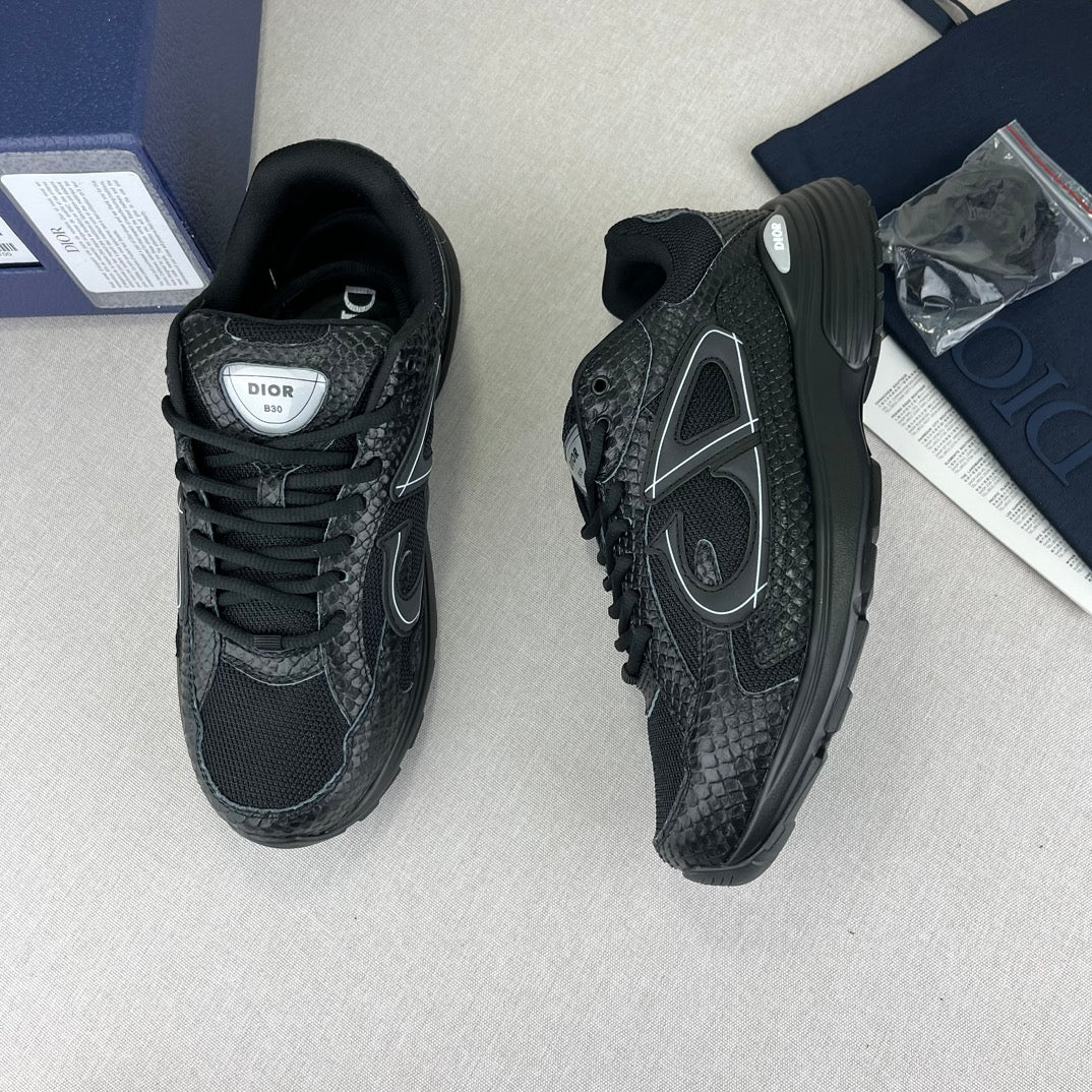 B30-inspired sneakers with snake design