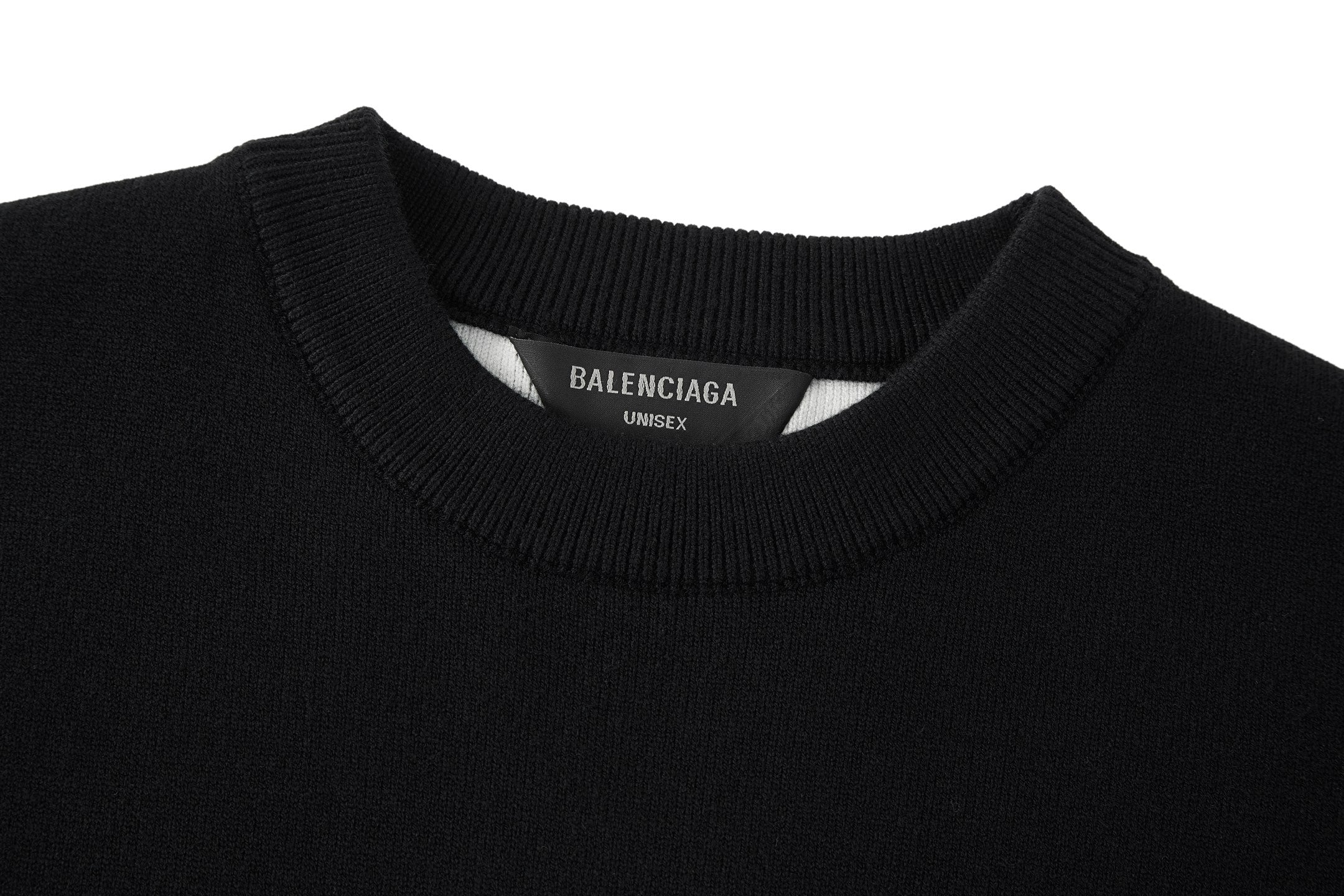 Suéter de mezcla de lana con logo jacquard