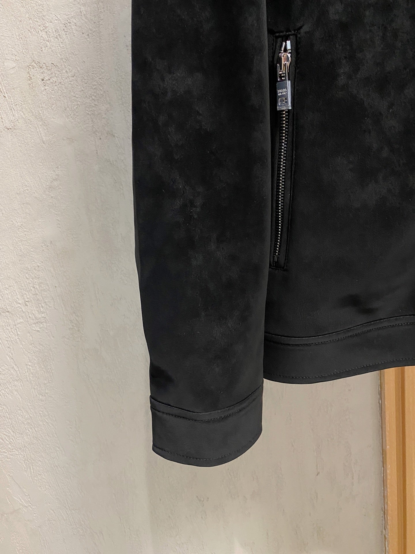 Blazer de ante bicolor