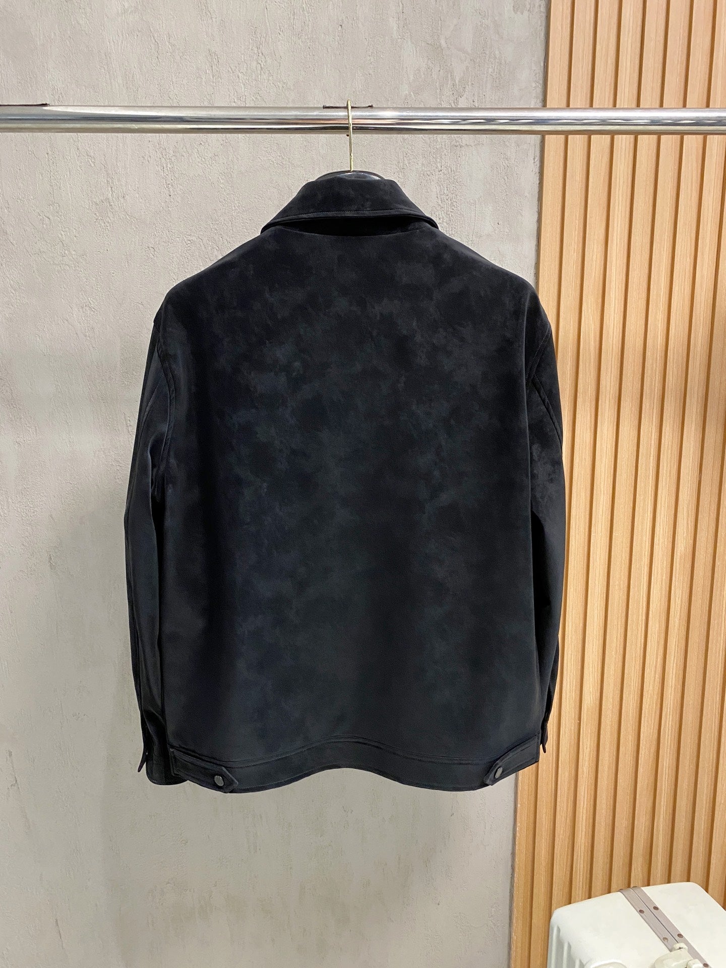 Blazer de ante bicolor