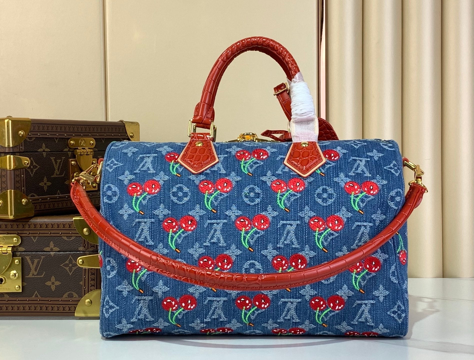 Monograma Denim Cereza