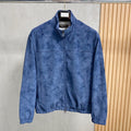 Italienische Wildlederjacke mit Stehkragen