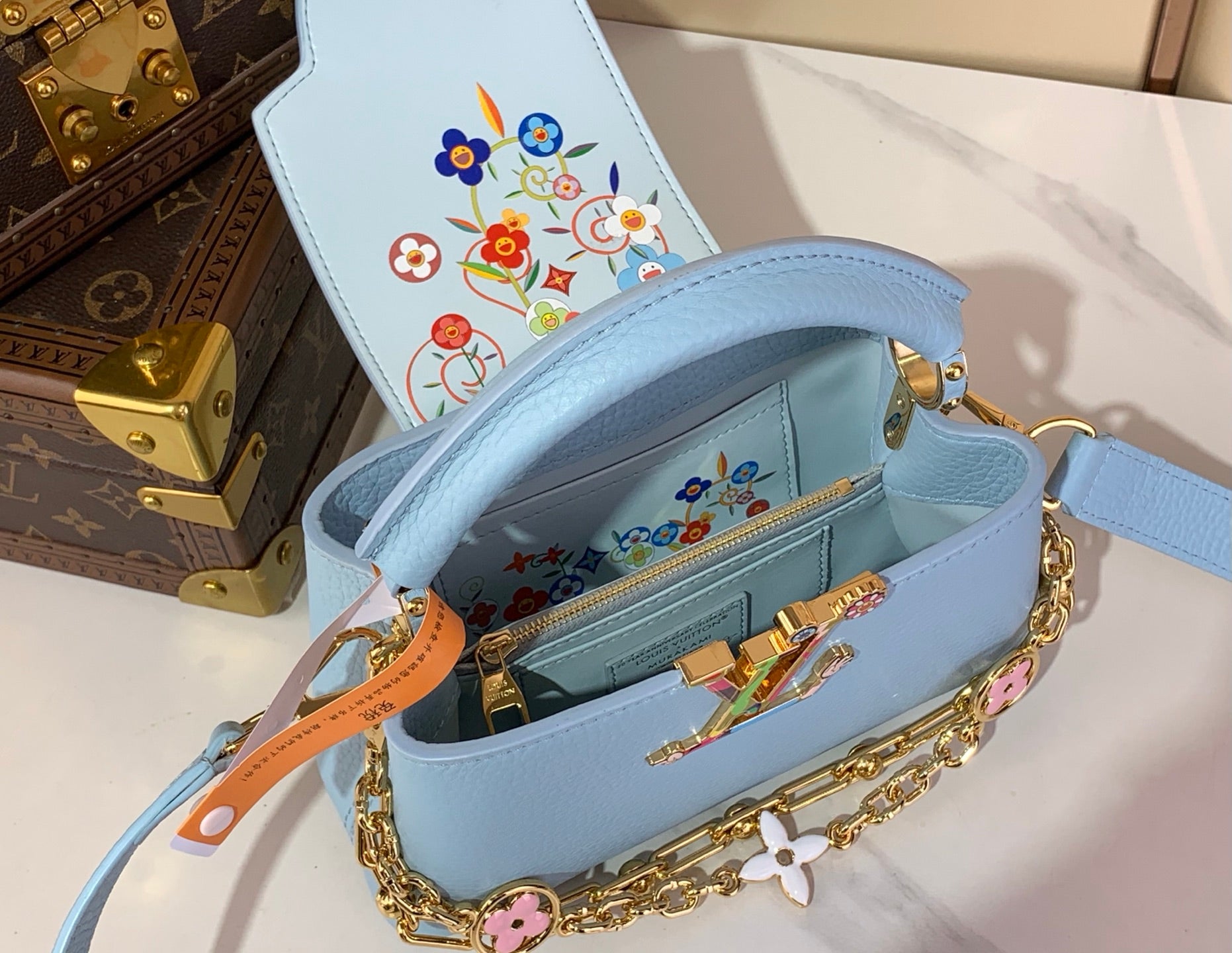Kapuzinerin Ost West Mini Blau