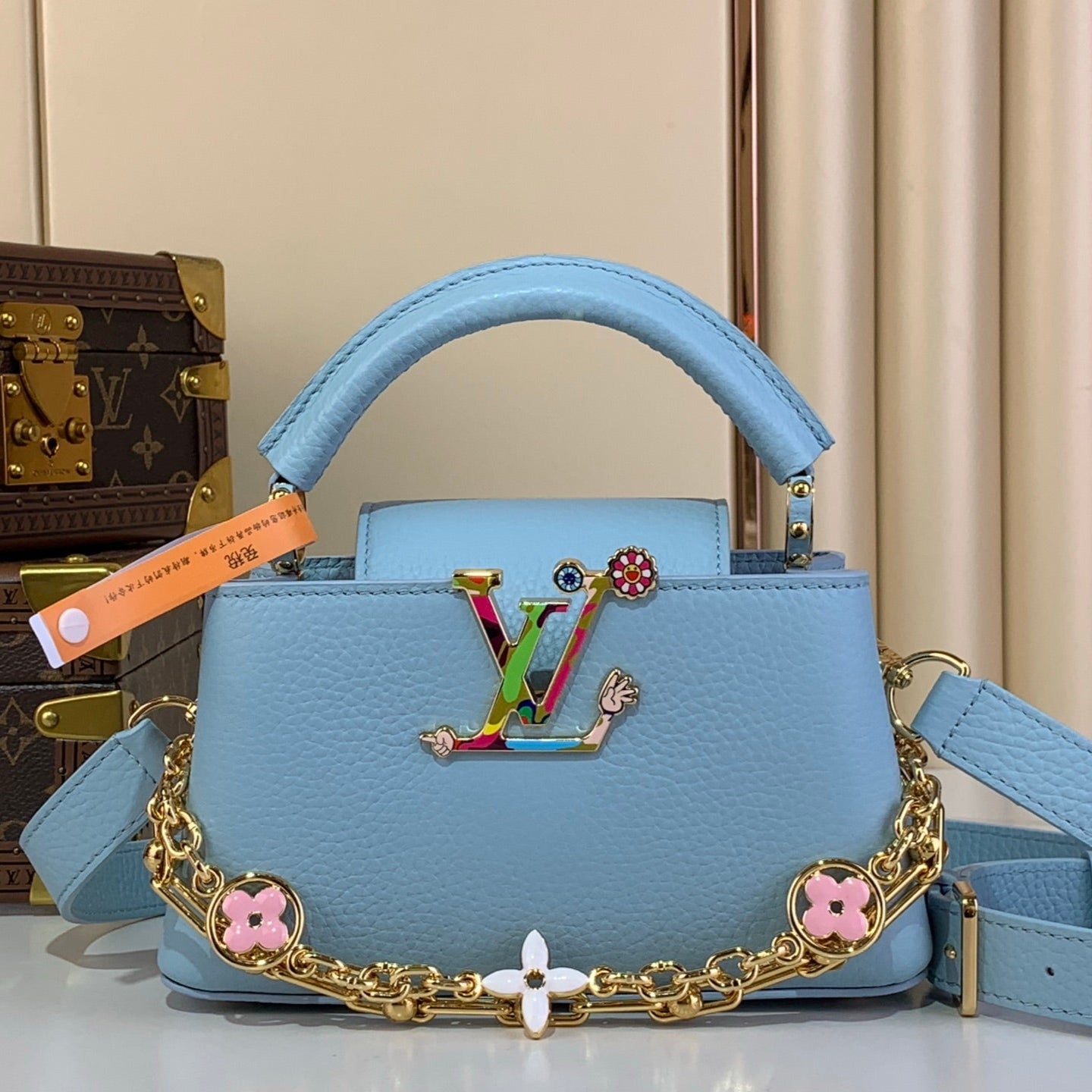 Kapuzinerin Ost West Mini Blau